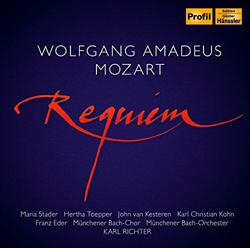 CD диск Mozart / Stader / Munich Bach Choir & Orchestra: Requiem
CD диск Mozart / Stader / Munich Bach Choir & Orchestra: Requiem