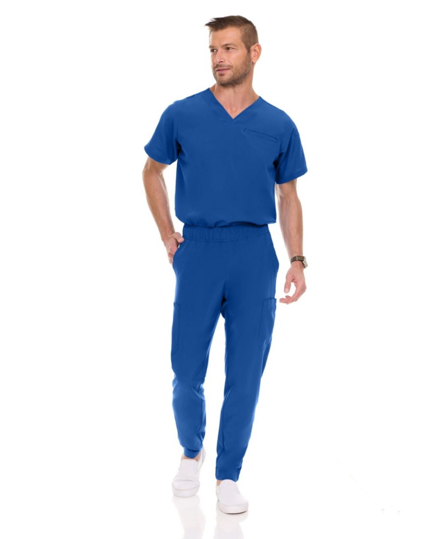 Мужской медицинский комплект: эластичная медицинская рубашка с V-образным вырезом и брюки с 7 карманами, цвет винный, размер L Medichic, Federal blue
Мужской медицинский комплект: эластичная медицинская рубашка с V-образным вырезом и брюки с 7 карманами, цвет винный, размер L Medichic, Federal blue