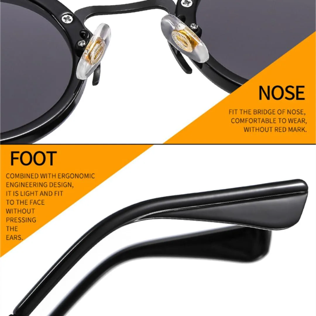 Популярные маленькие круглые солнцезащитные очки для женщин и мужчин в стиле ретро-панк с градиентным покрытием и защитой от УФ-излучения UV400 UATXTAU, 1
Популярные маленькие круглые солнцезащитные очки для женщин и мужчин в стиле ретро-панк с градиентным покрытием и защитой от УФ-излучения UV400 UATXTAU, 1