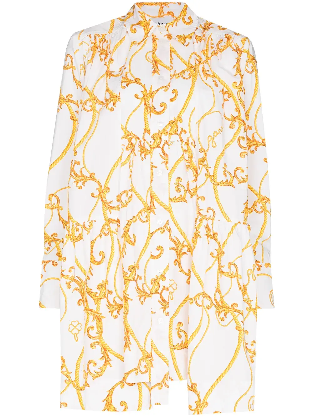 Платье мини с принтом GANNI, нейтральный
Платье мини с принтом GANNI, нейтральный