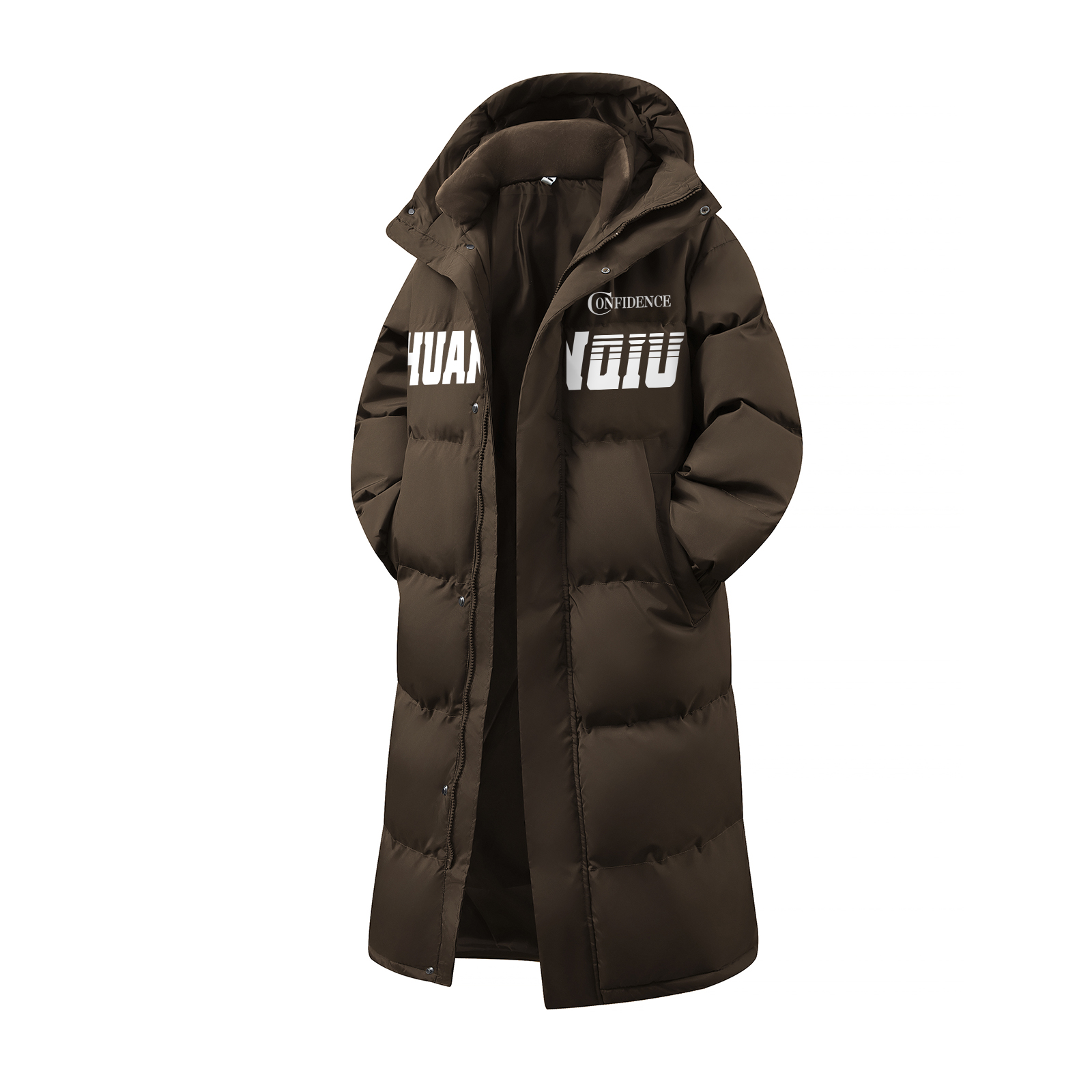 Пуховик Unisex с капюшоном утепленный стеганый HUANQIU, coffee
Пуховик Unisex с капюшоном утепленный стеганый HUANQIU, coffee