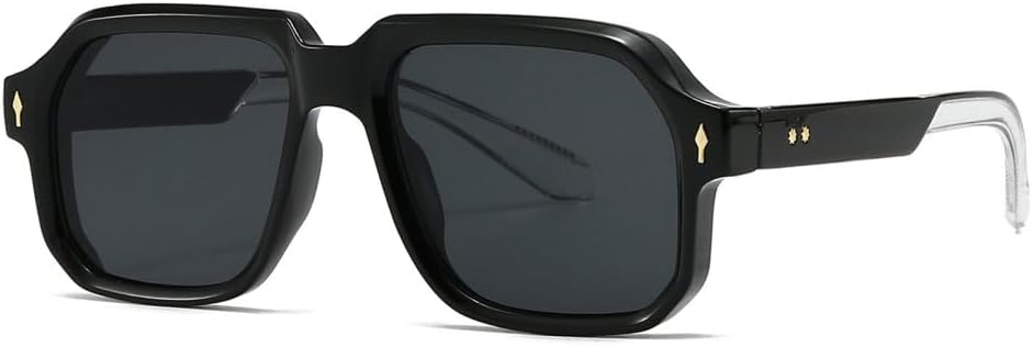 Модные солнцезащитные очки для женщин и мужчин, роскошные, в стиле ретро, с заклепками, современные, для вождения и отдыха на природе, защита от ультрафиолета UV400 TYUVIVO, Black Clear Black
Модные солнцезащитные очки для женщин и мужчин, роскошные, в стиле ретро, с заклепками, современные, для вождения и отдыха на природе, защита от ультрафиолета UV400 TYUVIVO, Black Clear Black