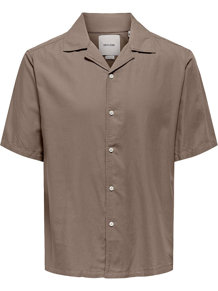 Рубашка ONLY & SONS, светло-коричневый
Рубашка ONLY & SONS, светло-коричневый