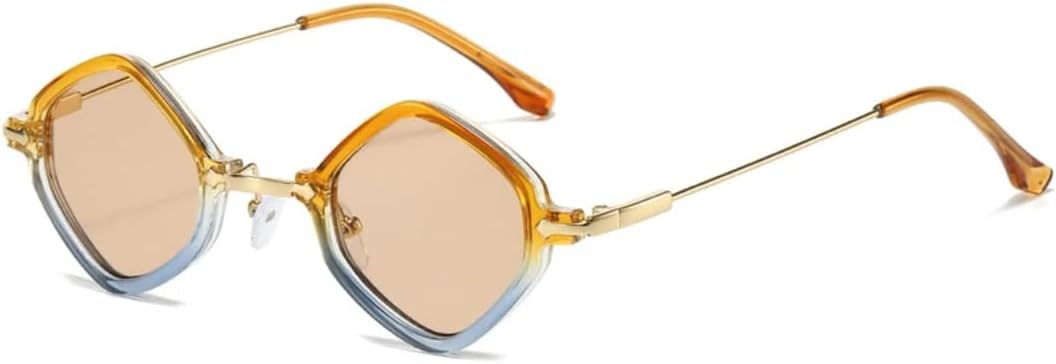 Ретро-солнцезащитные очки для женщин с маленьким многоугольным оправой, модные, с прозрачными линзами с градиентом, защита от УФ-излучения UV400, для мужчин в стиле панк VFDHN, Orange Champagne
Ретро-солнцезащитные очки для женщин с маленьким многоугольным оправой, модные, с прозрачными линзами с градиентом, защита от УФ-излучения UV400, для мужчин в стиле панк VFDHN, Orange Champagne