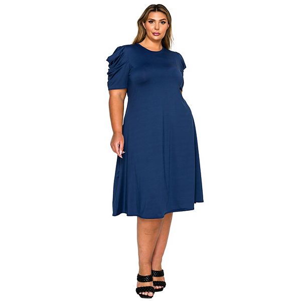 Платье Aleyna flare plus size L I V D, Navy
Платье Aleyna flare plus size L I V D, Navy