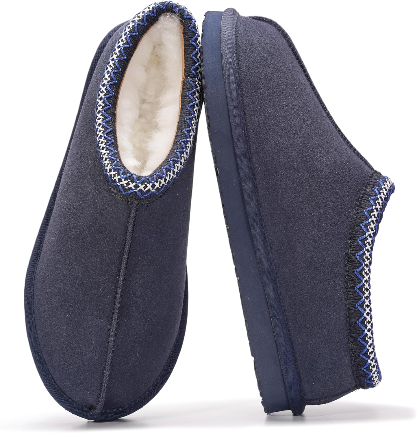 Мужские тапочки Project Cloud из 100 натуральной кожи с австралийской овчиной и стелькой с эффектом памяти, для улицы и дома - Нескользящие пушистые мужские туфли, темно-синий
Мужские тапочки Project Cloud из 100 натуральной кожи с австралийской овчиной и стелькой с эффектом памяти, для улицы и дома - Нескользящие пушистые мужские туфли, темно-синий