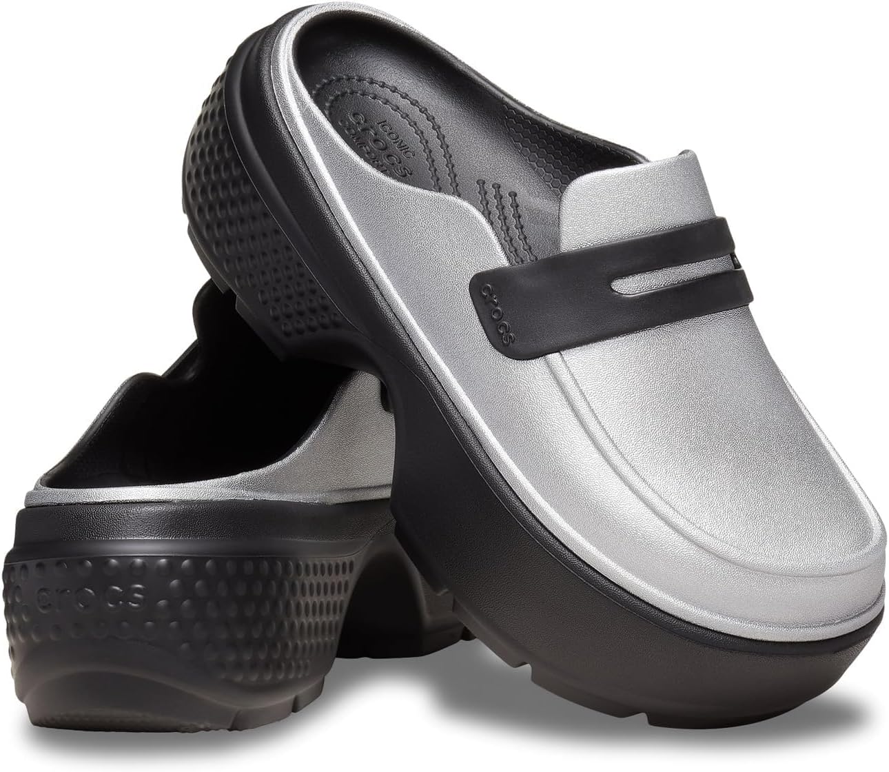 Унисекс-лоферы Crocs Stomp, черный
Унисекс-лоферы Crocs Stomp, черный