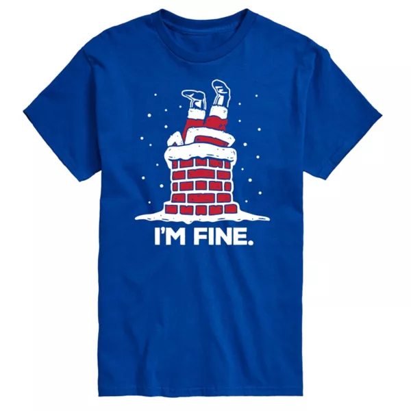 Футболка с рисунком дымохода "Я в порядке, Санта" для больших и высоких Licensed Character, синий
Футболка с рисунком дымохода "Я в порядке, Санта" для больших и высоких Licensed Character, синий