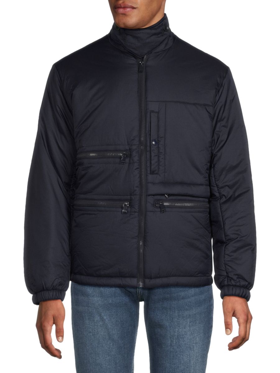 Куртка-пуховик с воротником-стойкой Zadig & Voltaire, синий
Куртка-пуховик с воротником-стойкой Zadig & Voltaire, синий