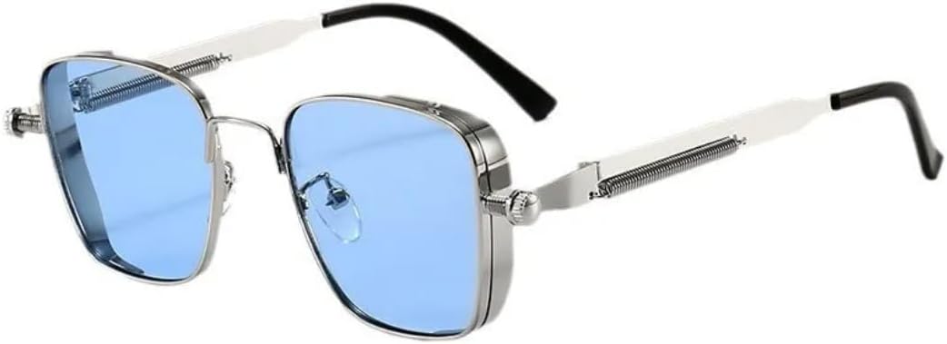 Солнцезащитные очки с защитой от УФ-излучения UV400 | Металлический панк, разноцветные линзы | для женщин и мужчин, для занятий спортом на открытом воздухе и вождения DSVIGF, Silver-blue
Солнцезащитные очки с защитой от УФ-излучения UV400 | Металлический панк, разноцветные линзы | для женщин и мужчин, для занятий спортом на открытом воздухе и вождения DSVIGF, Silver-blue