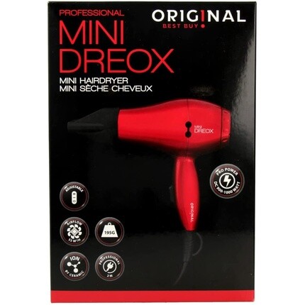 Профессиональный мини-кабель для фена для волос Dreox Red Travel 2M для сушки феном, Sibel
Профессиональный мини-кабель для фена для волос Dreox Red Travel 2M для сушки феном, Sibel