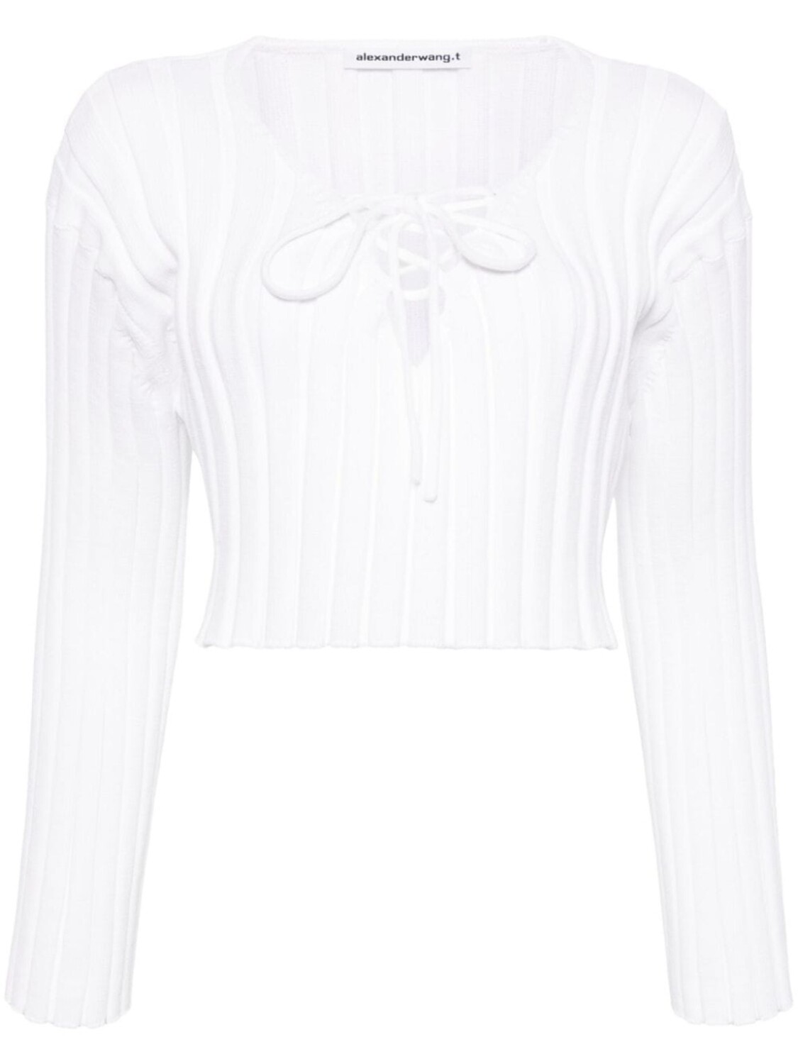 Alexander Wang укороченный топ в рубчик, белый
Alexander Wang укороченный топ в рубчик, белый