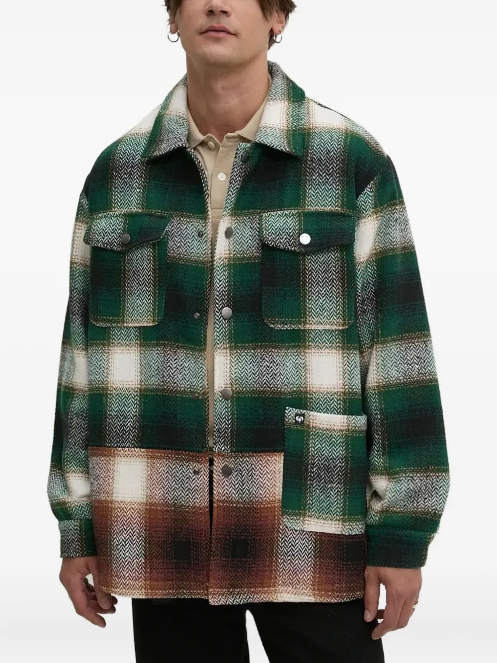 Клетчатая рубашка-куртка Desigual, зеленый
Клетчатая рубашка-куртка Desigual, зеленый