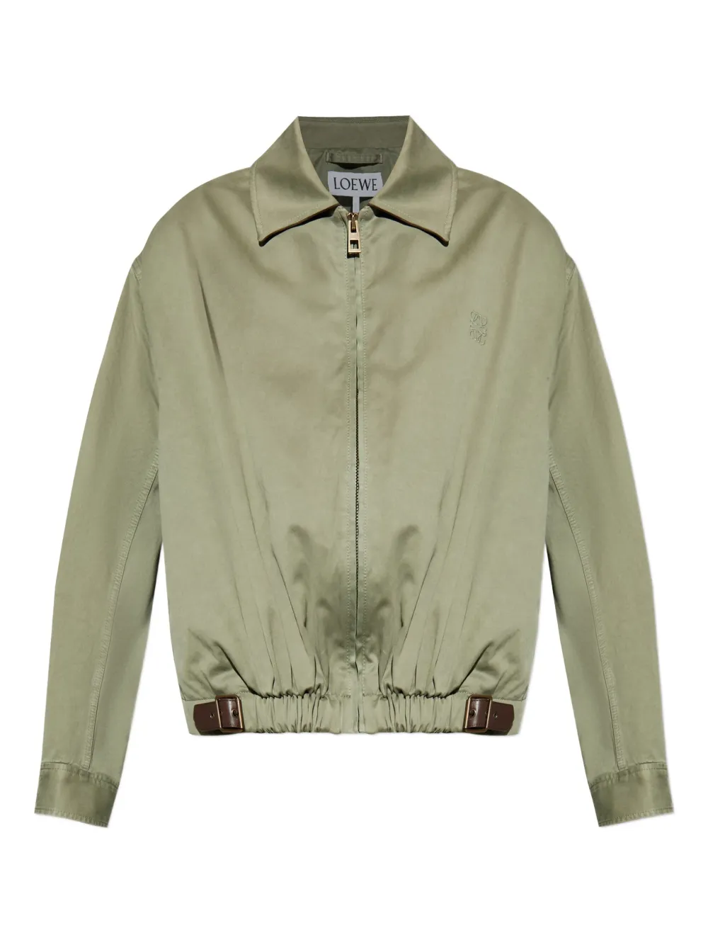 Хлопковая куртка с поясом LOEWE, зеленый
Хлопковая куртка с поясом LOEWE, зеленый
