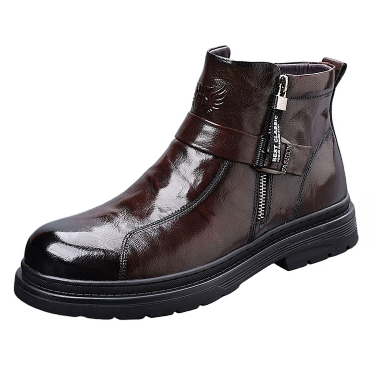 Cachiotti Мужские полусапожки черно-коричневые с темно-коричневым флисовым утеплителем, цвет Dark Brown Fleece-Lined 
Cachiotti Мужские полусапожки черно-коричневые с темно-коричневым флисовым утеплителем, цвет Dark Brown Fleece-Lined