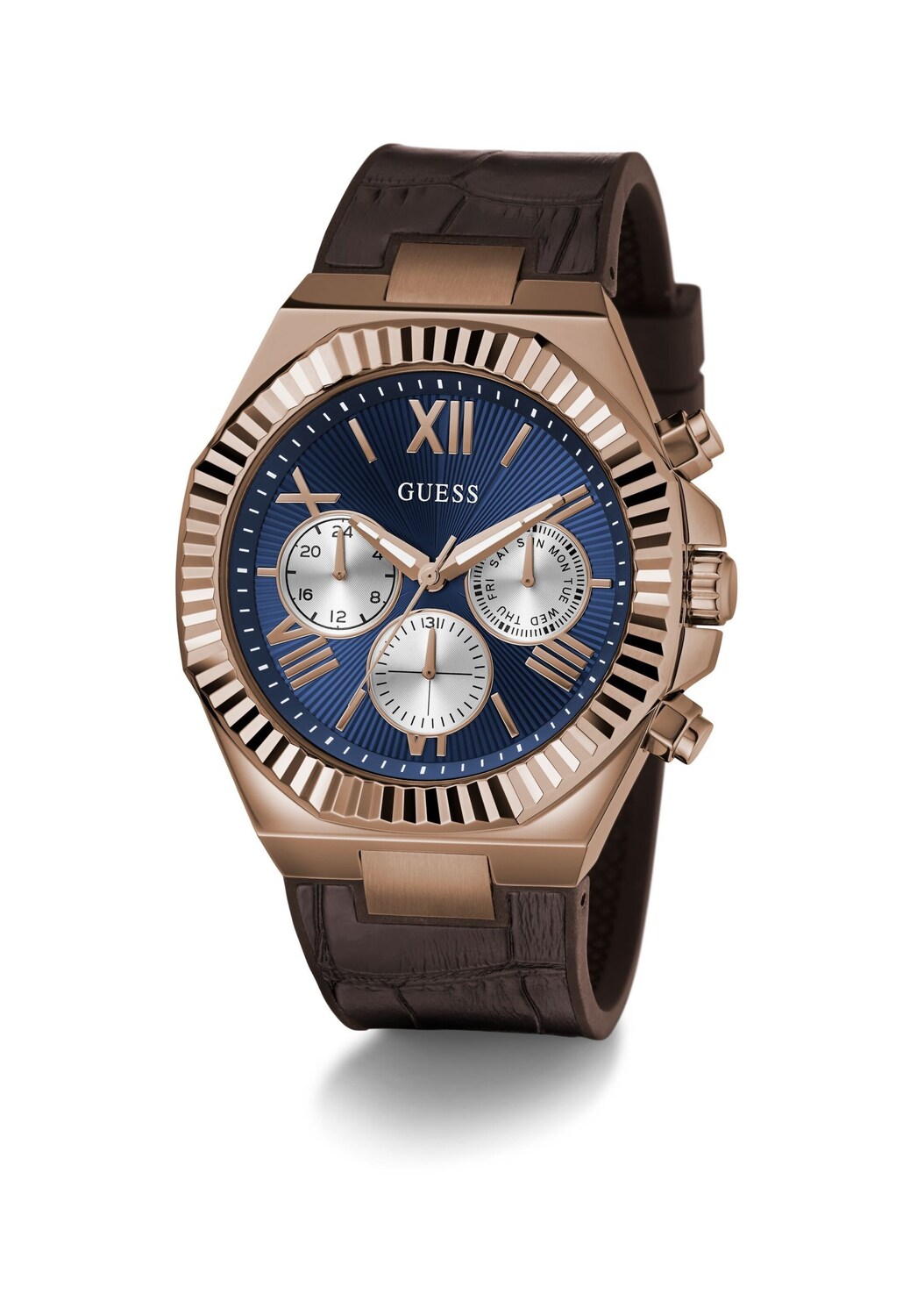 GUESS Аналоговые часы 'EQUITY' в коричневом цвете
GUESS Аналоговые часы 'EQUITY' в коричневом цвете