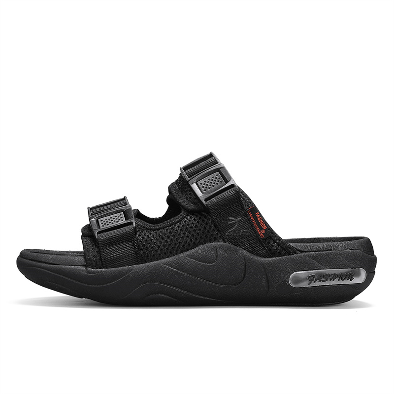 Kangaroo head Мужские противоскользящие шлепанцы слайдеры черные, цвет Black 
Kangaroo head Мужские противоскользящие шлепанцы слайдеры черные, цвет Black