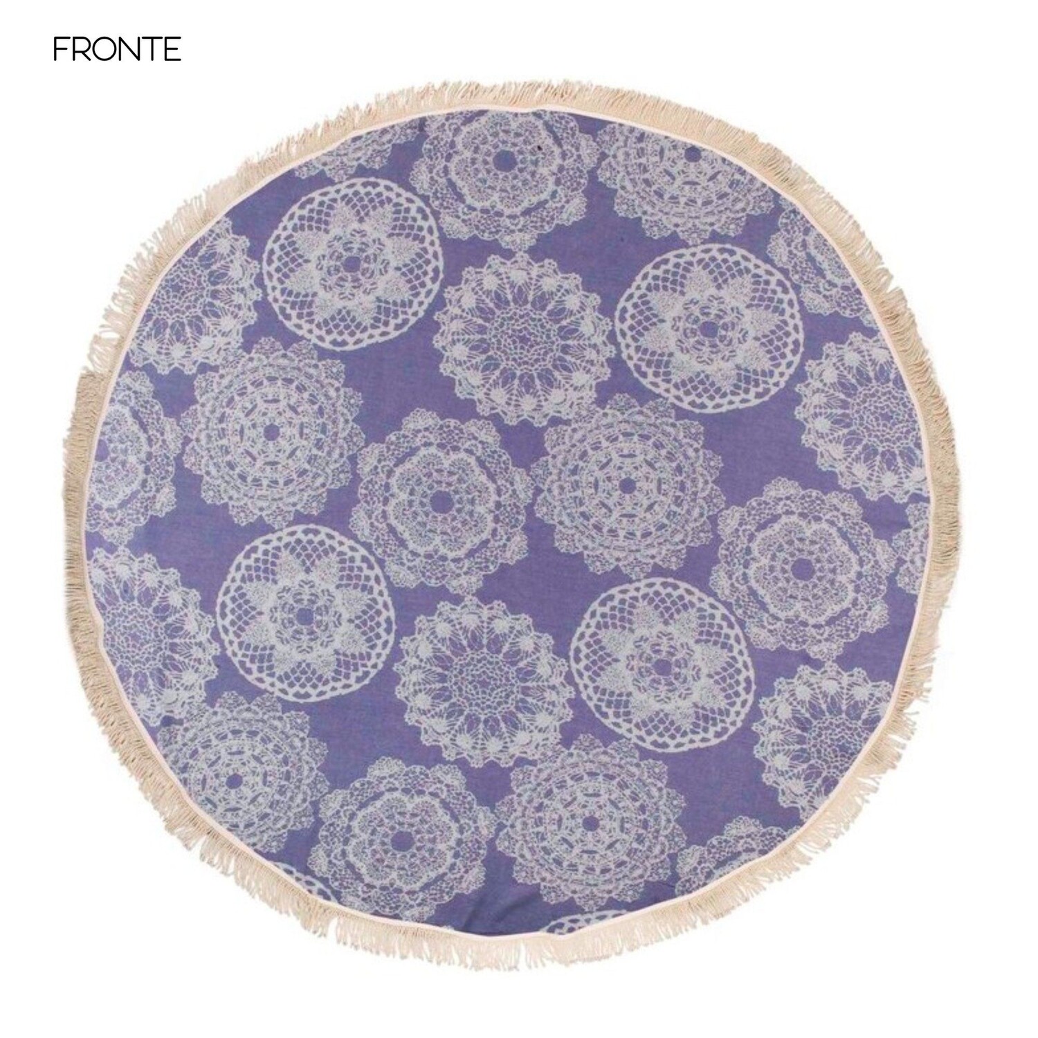 Круглое пляжное полотенце Fouta из хлопка Doubleface и бамбука - Круглое Begonville, темно-синий
Круглое пляжное полотенце Fouta из хлопка Doubleface и бамбука - Круглое Begonville, темно-синий