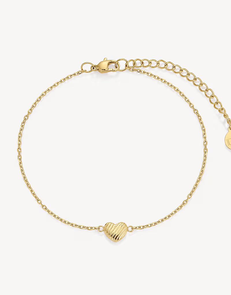 Изящный водонепроницаемый браслет в форме сердца из золота D. Louise
Изящный водонепроницаемый браслет в форме сердца из золота D. Louise