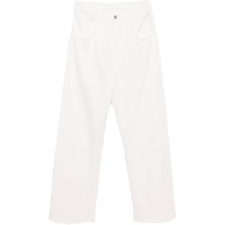 Необработанный крой широкие брюки с бахромой MM6 Maison Margiela, белый
Необработанный крой широкие брюки с бахромой MM6 Maison Margiela, белый