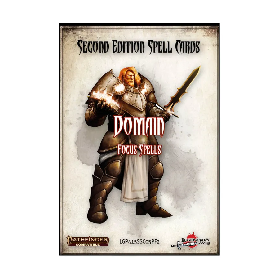 Спелл-карты второго издания — Заклинания домена, Pathfinder 2nd Edition (Legendary Games)
Спелл-карты второго издания — Заклинания домена, Pathfinder 2nd Edition (Legendary Games)