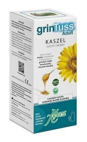 Aboca GrinTuss Adult Syrop сироп от кашля, 128 g
Aboca GrinTuss Adult Syrop сироп от кашля, 128 g