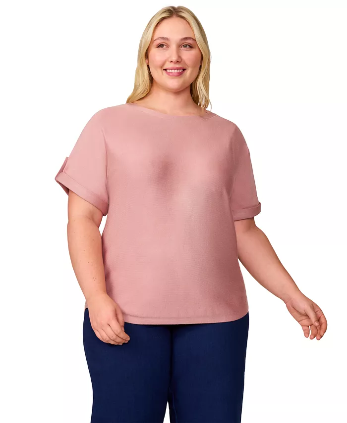 Свитер с рукавом долман и подкатом, plus size Melissa Paige, розовый
Свитер с рукавом долман и подкатом, plus size Melissa Paige, розовый