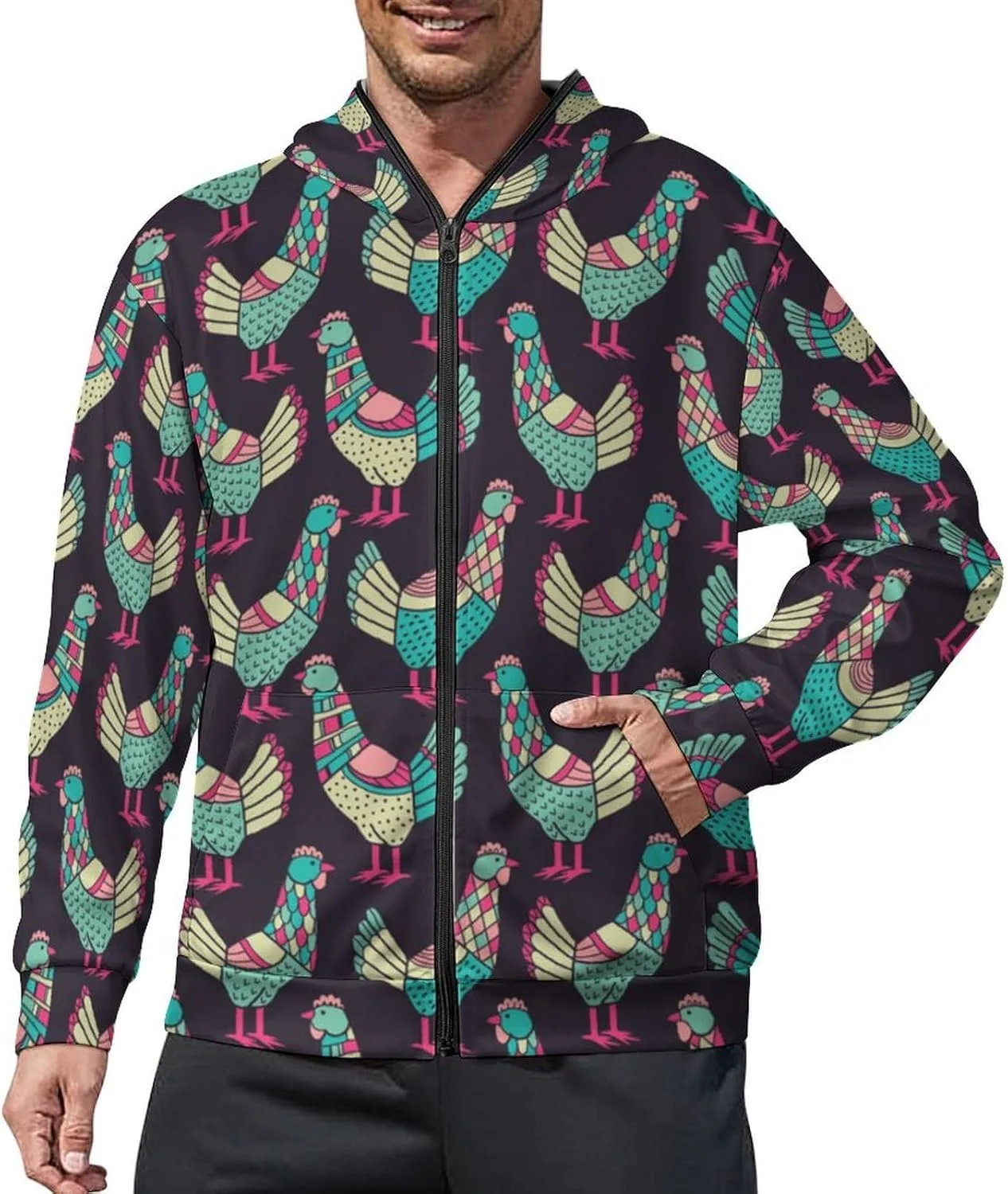 Мужская толстовка с капюшоном на молнии Casual
Мужская толстовка с капюшоном на молнии Casual