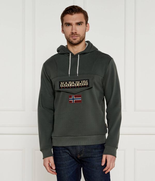 Толстовка мужская Napapijri с карманом, зеленый
Толстовка мужская Napapijri с карманом, зеленый
