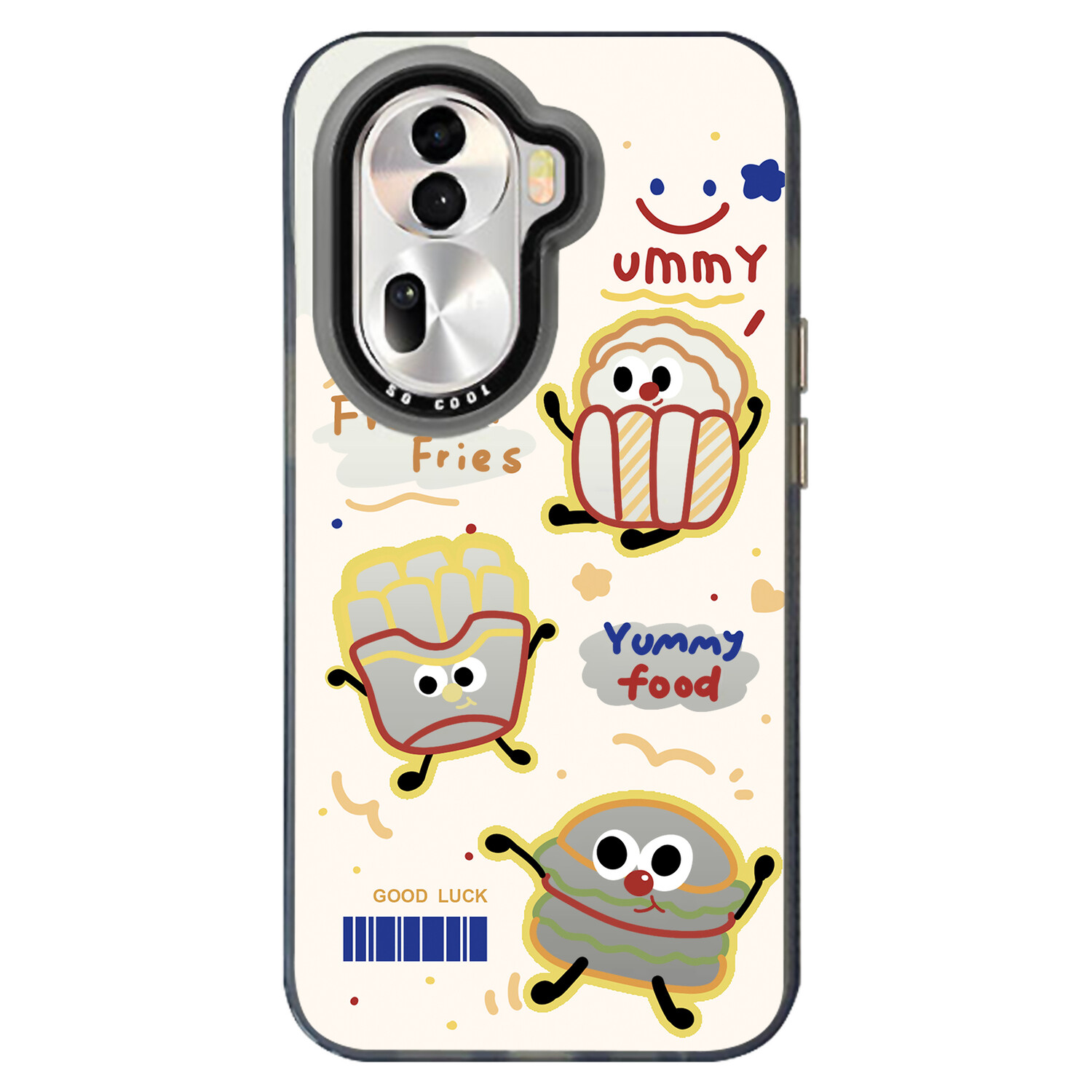 Чехол для телефона «Приливная волна» Yixiong, Double Frosted (White) - Q907 Smiley Burger Fries
Чехол для телефона «Приливная волна» Yixiong, Double Frosted (White) - Q907 Smiley Burger Fries