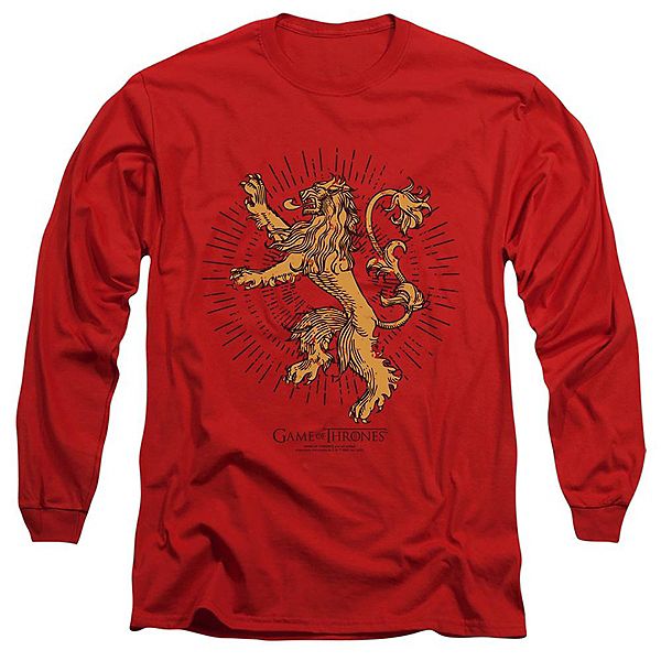 Футболка с длинным рукавом Game of Thrones Lannister Burst Sigil Licensed Character
Футболка с длинным рукавом Game of Thrones Lannister Burst Sigil Licensed Character