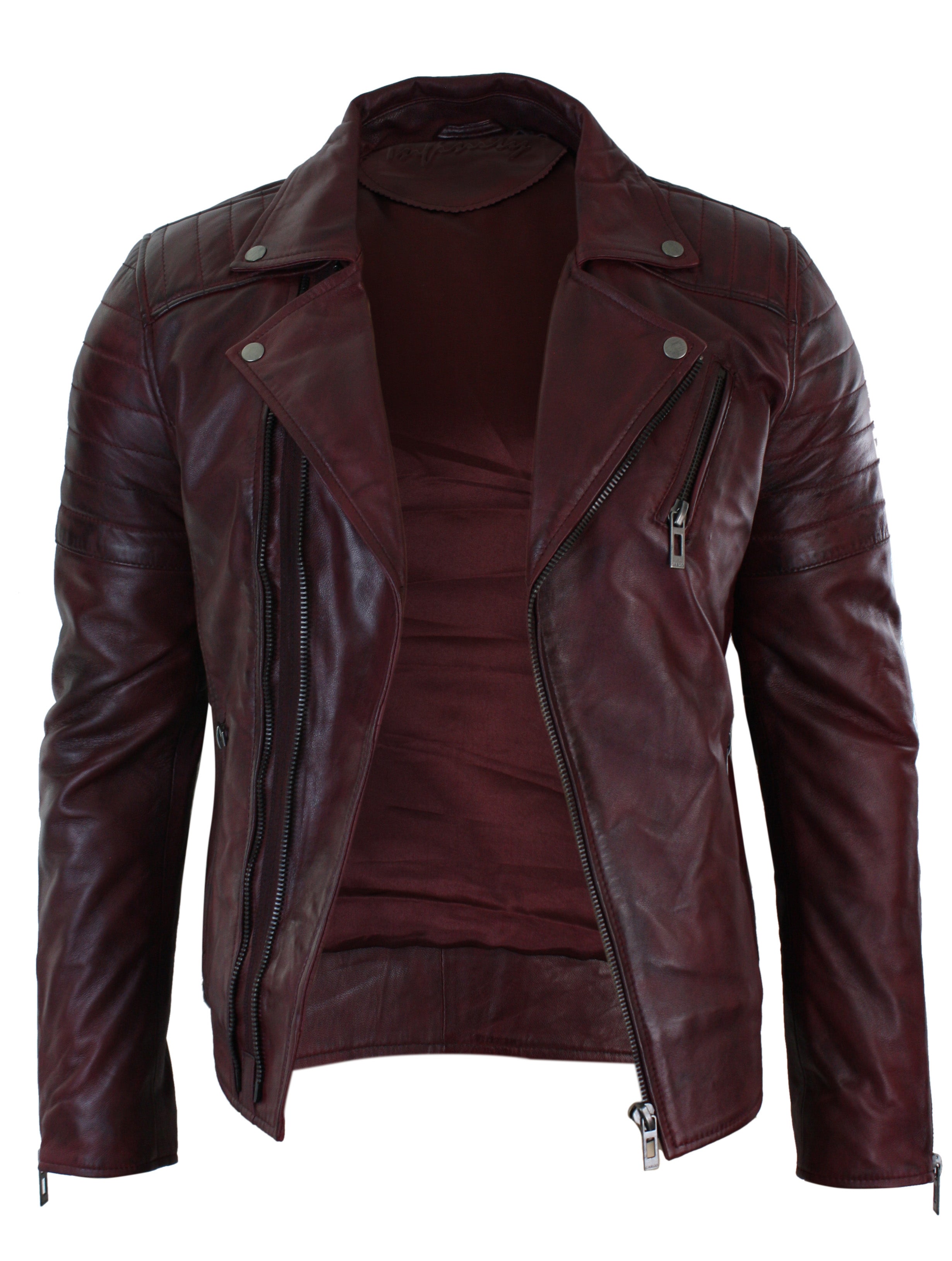 Тонкая куртка Brando из натуральной кожи с перекрестной молнией TruClothing, цвет burgundy
Тонкая куртка Brando из натуральной кожи с перекрестной молнией TruClothing, цвет burgundy