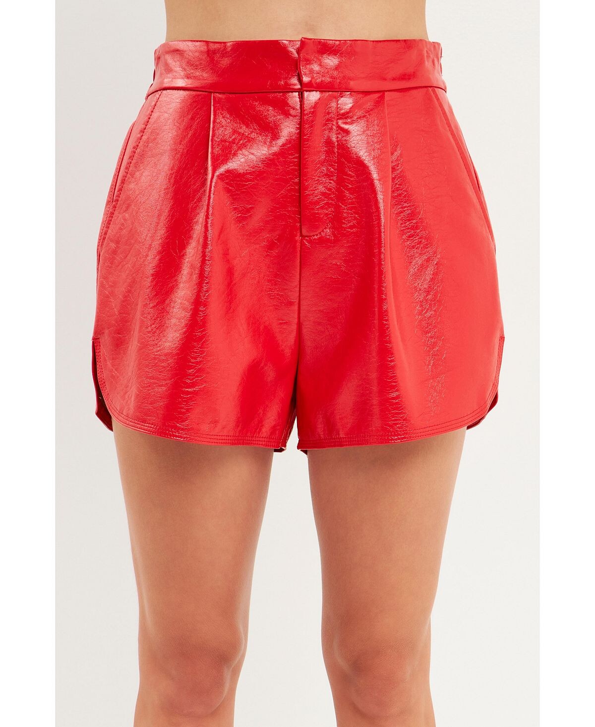 Женские шорты из искусственной кожи с высокой талией Grey Lab, красный
Женские шорты из искусственной кожи с высокой талией Grey Lab, красный