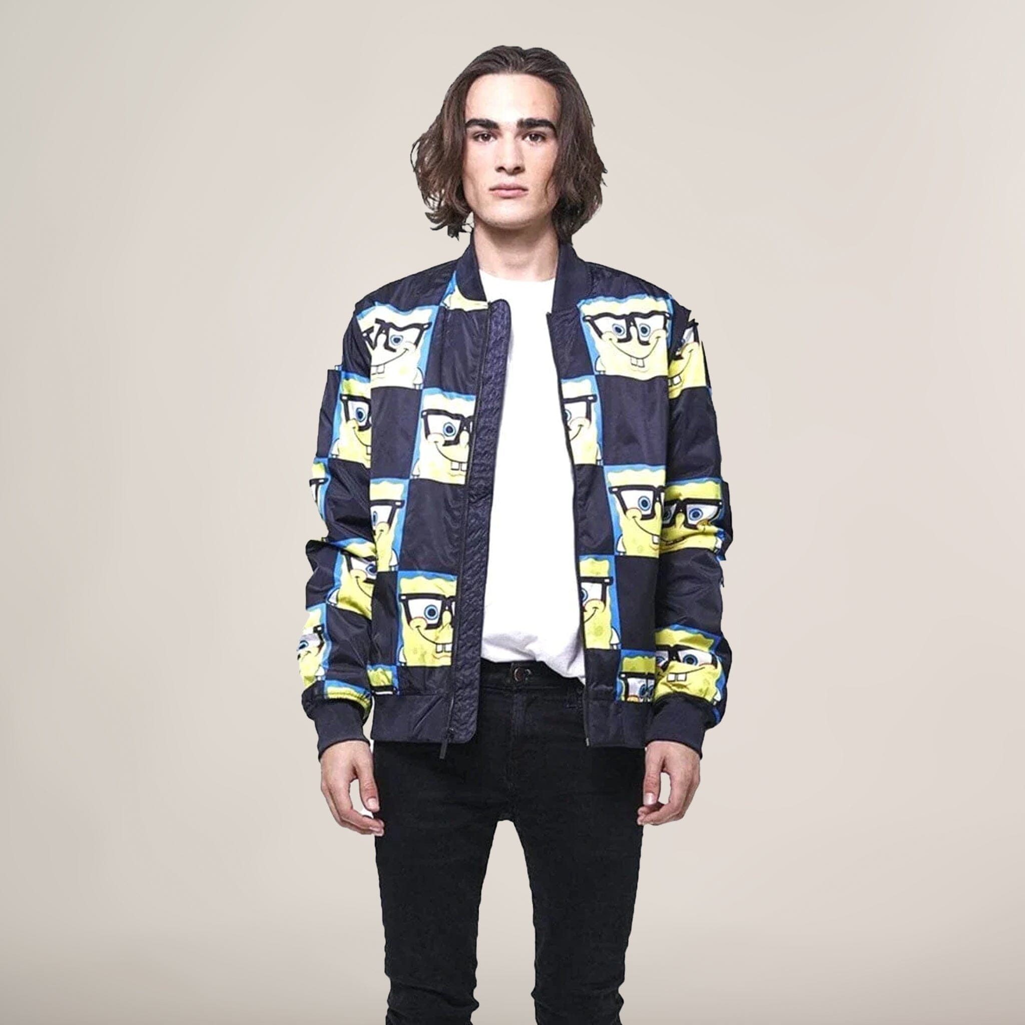 Мужская куртка-бомбер Nickelodeon Spongebob Members Only, черный
Мужская куртка-бомбер Nickelodeon Spongebob Members Only, черный