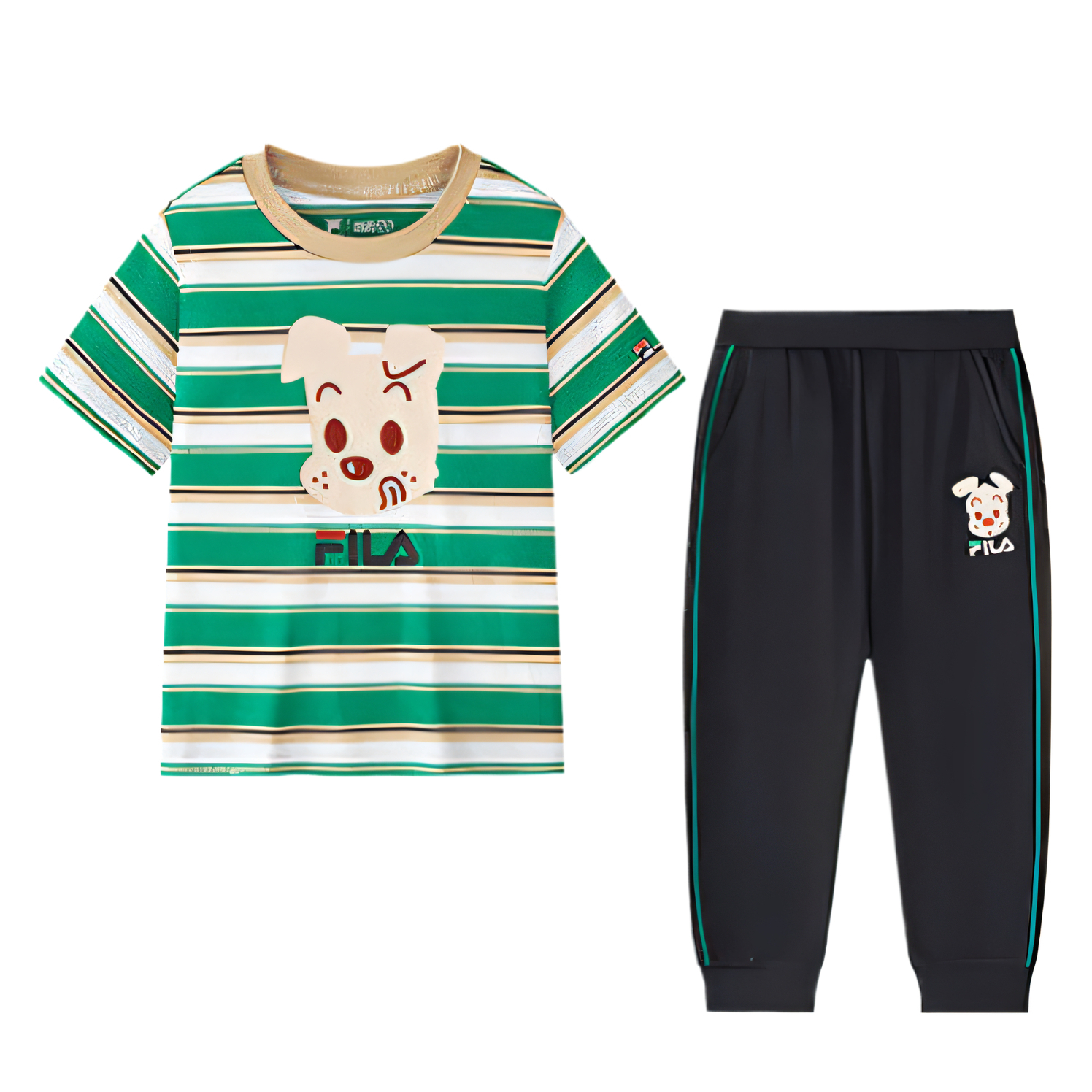 Юантяньчжи, Ляньминкуан Спортивная одежда Casual SS25 Комплект из 2 предметов для детей 3-7 лет FILA KIDS, зеленый
Юантяньчжи, Ляньминкуан Спортивная одежда Casual SS25 Комплект из 2 предметов для детей 3-7 лет FILA KIDS, зеленый