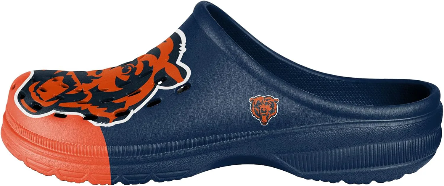 Мужские сабо FOCO NFL с крупным логотипом команды, удобные водонепроницаемые слипоны
Мужские сабо FOCO NFL с крупным логотипом команды, удобные водонепроницаемые слипоны