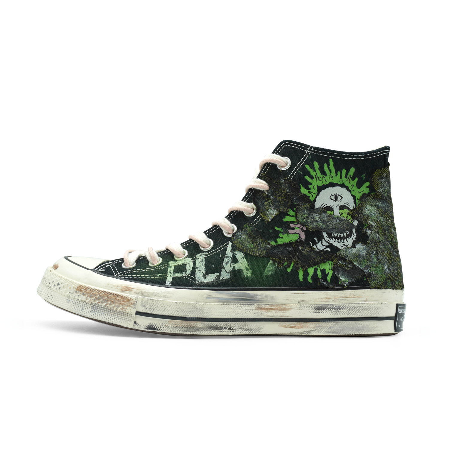 Кастомизированные кеды Converse 1970s Canvas Shoes Unisex High-top, черный/зеленый
Кастомизированные кеды Converse 1970s Canvas Shoes Unisex High-top, черный/зеленый
