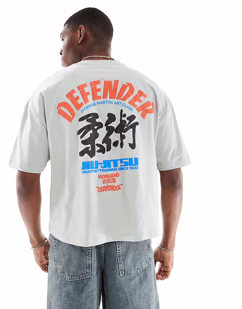 Футболка свободного кроя ASOS DESIGN с сувенирной графикой светло-серого цвета
Футболка свободного кроя ASOS DESIGN с сувенирной графикой светло-серого цвета