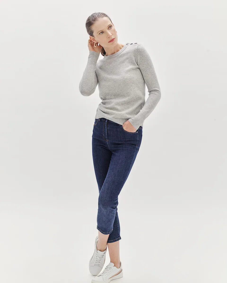 Женские укороченные джинсы скинни со средней посадкой Caroll, синий
Женские укороченные джинсы скинни со средней посадкой Caroll, синий