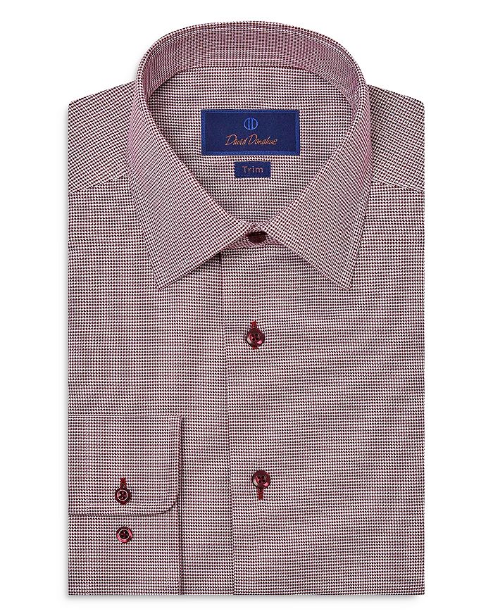Рубашка с микро-узором «гусиная лапка» David Donahue, красный
Рубашка с микро-узором «гусиная лапка» David Donahue, красный