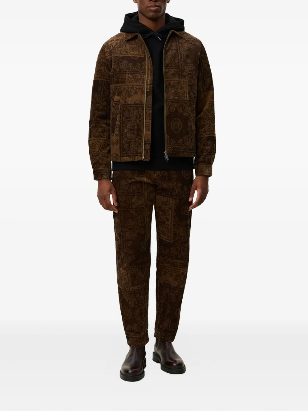 Вельветовый жакет с узором пейсли Les Deux, коричневый
Вельветовый жакет с узором пейсли Les Deux, коричневый