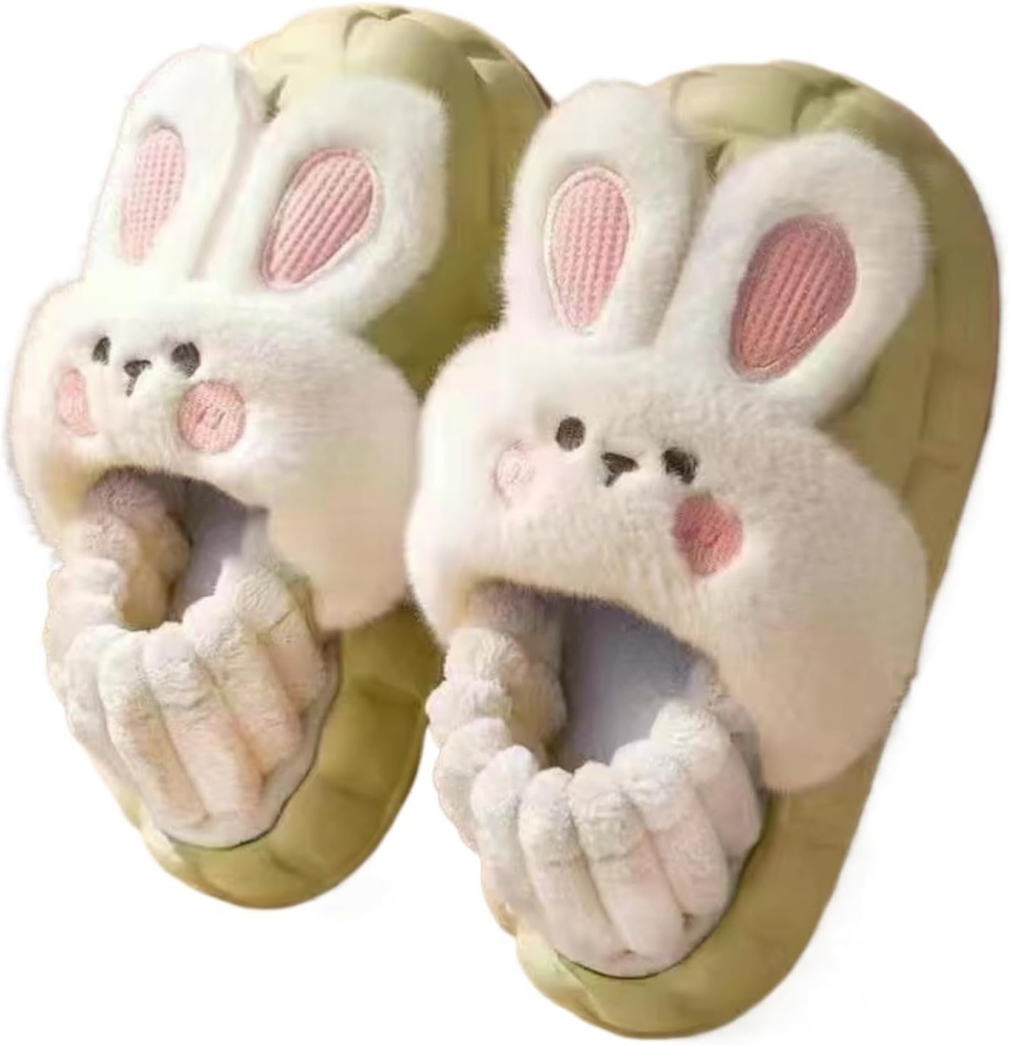 Милые тапочки-кролики для взрослых женщин и мужчин, забавные плюшевые пушистые мягкие кавайные тапочки для дома и улицы, с нескользящей подошвой, теплые Elirar, черный/зеленый
Милые тапочки-кролики для взрослых женщин и мужчин, забавные плюшевые пушистые мягкие кавайные тапочки для дома и улицы, с нескользящей подошвой, теплые Elirar, черный/зеленый