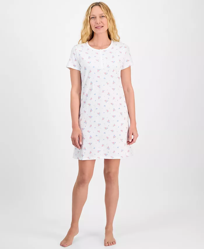 Женская хлопковая ночная сорочка с принтом Henley Charter Club, белый
Женская хлопковая ночная сорочка с принтом Henley Charter Club, белый