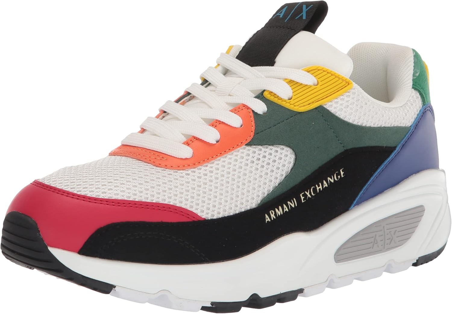 Мужские кроссовки Armani Exchange с полиуретановыми вставками, микро-логотипом и замшевой отделкой для скейтборда, Multicolor
Мужские кроссовки Armani Exchange с полиуретановыми вставками, микро-логотипом и замшевой отделкой для скейтборда, Multicolor