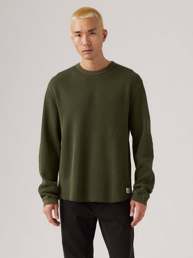 Хлопковая футболка с длинным рукавом и круглым вырезом Levi's
Хлопковая футболка с длинным рукавом и круглым вырезом Levi's