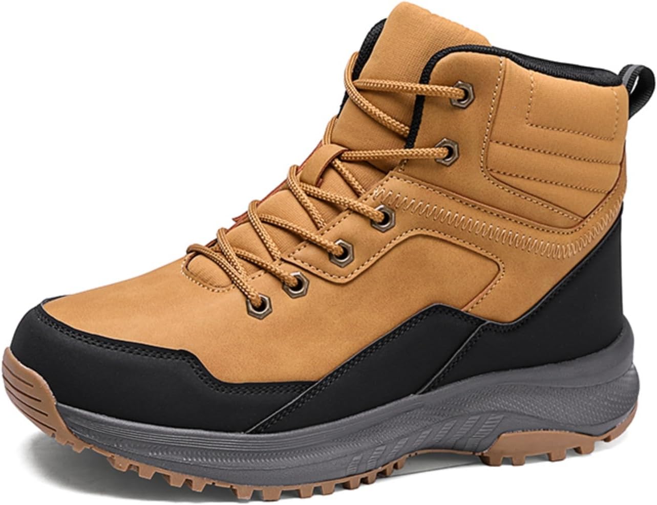 Мужские высокие ботинки для пеших прогулок с усиленной поддержкой голеностопа и подошвой с противоскользящим протектором - прочная конструкция для походов и приключений на природе Kelibasi, коричневый
Мужские высокие ботинки для пеших прогулок с усиленной поддержкой голеностопа и подошвой с противоскользящим протектором - прочная конструкция для походов и приключений на природе Kelibasi, коричневый