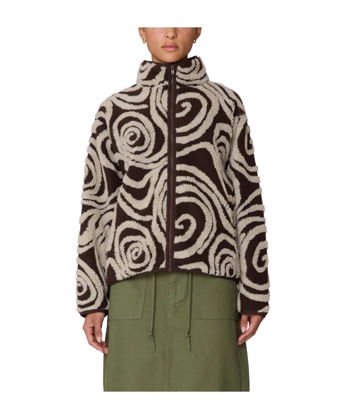 Жаккардовая куртка с узором «Вихри» Obey, мультиколор
Жаккардовая куртка с узором «Вихри» Obey, мультиколор