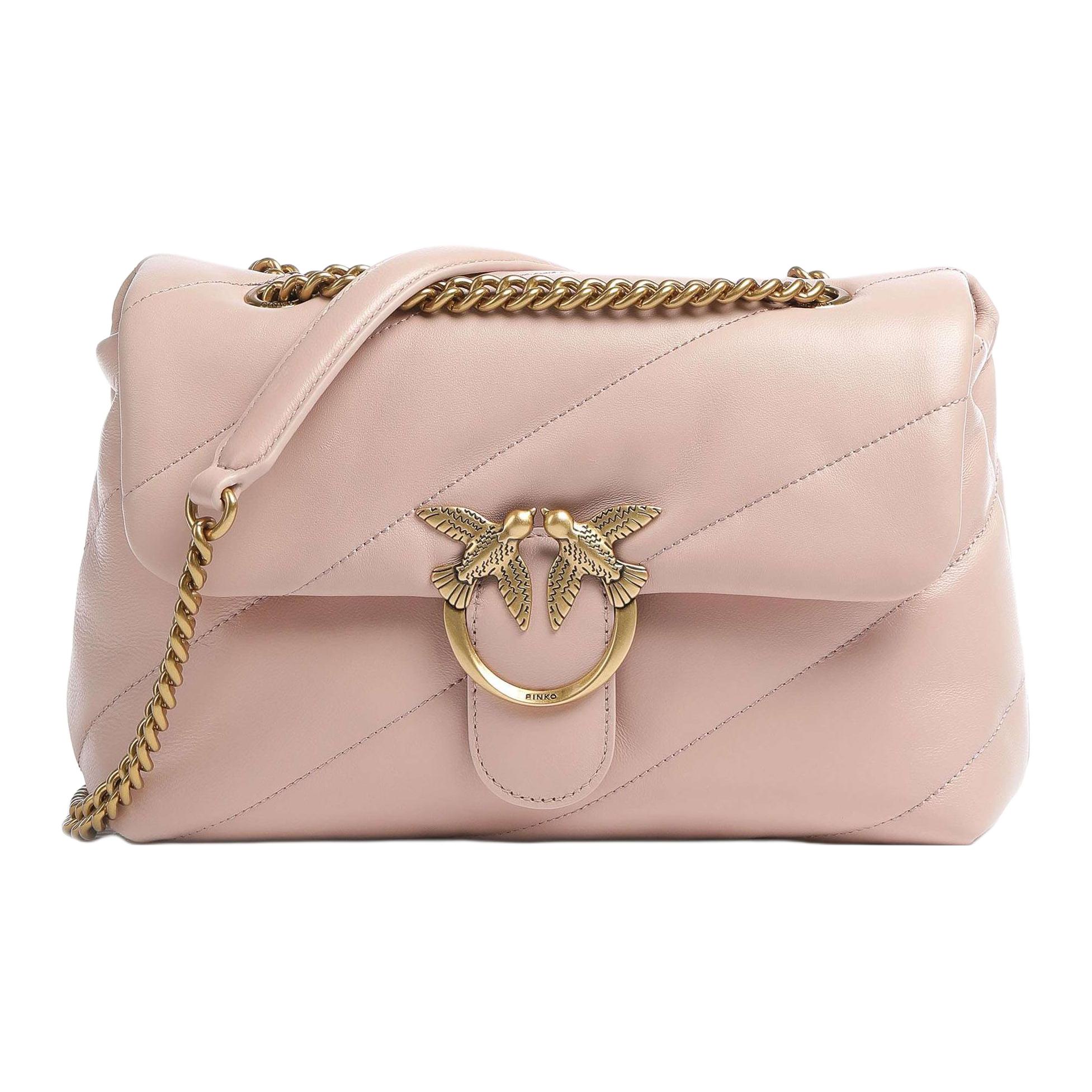 PINKO Овчинная квадратная сумка через плечо большая женская розовая
PINKO Овчинная квадратная сумка через плечо большая женская розовая