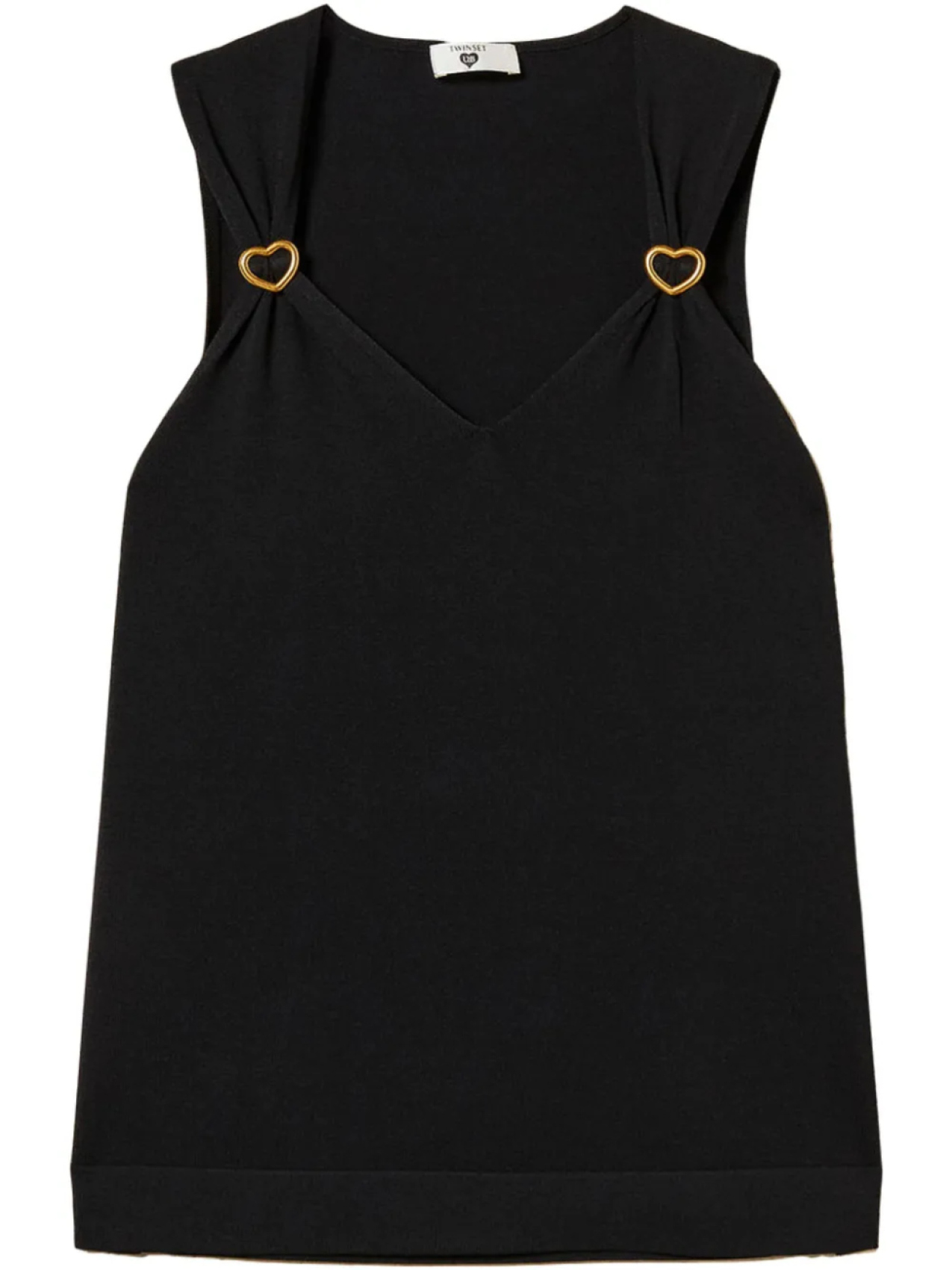 Топ с сердечками TWINSET, черный
Топ с сердечками TWINSET, черный