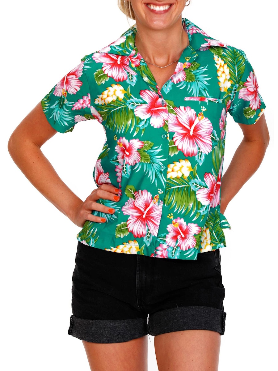 Блуза King Kameha Hibiscus NEW, Petrol
Блуза King Kameha Hibiscus NEW, Petrol